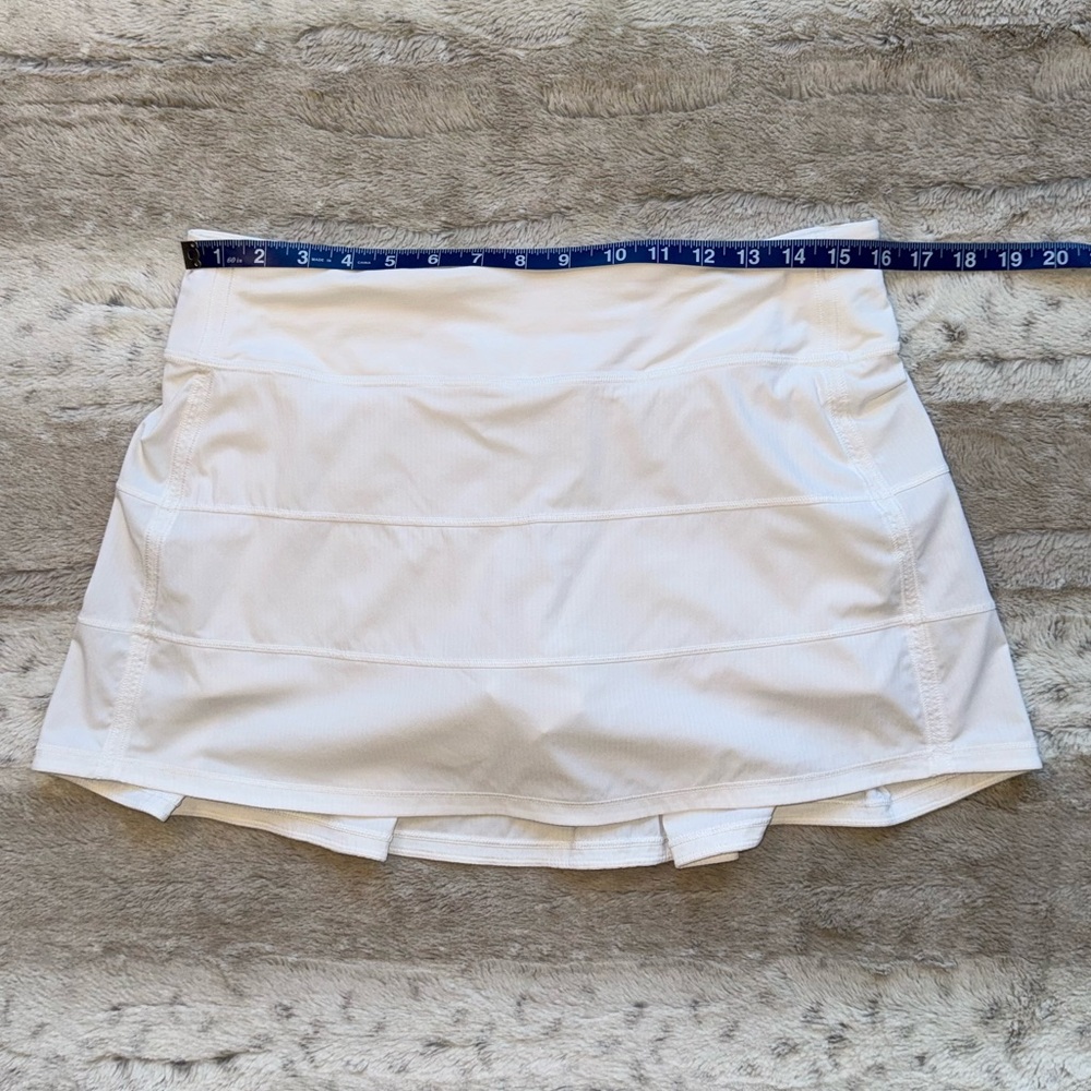 Lululemon Pace Rival Skirt (Tall) * 4-way Stretch in White Size 8 Tall - Picture 7 of 14